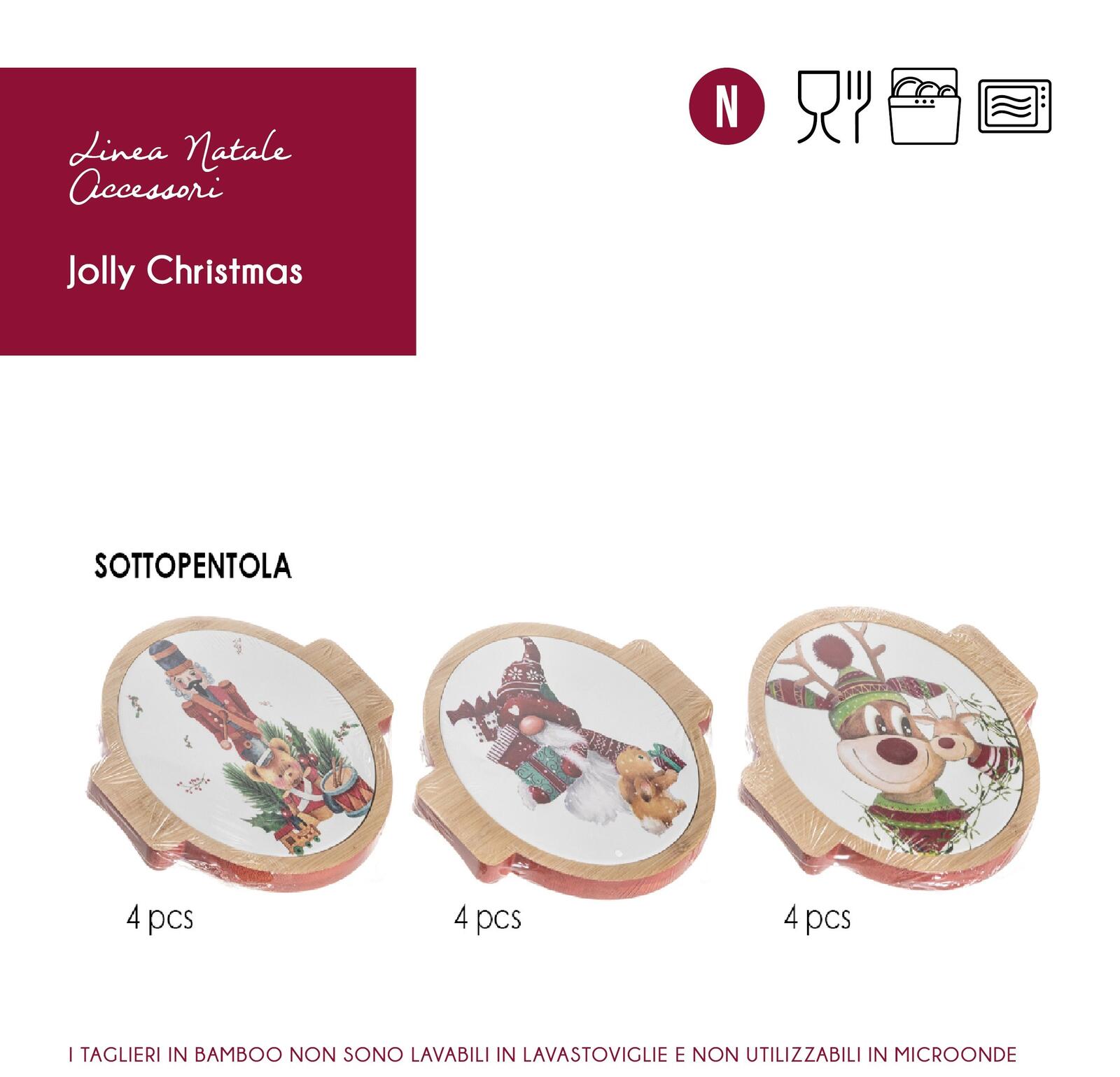 SOTTOPENTOLA JOLLY CHRISTMAS Tellini S.r.l. Ingrosso Abbigliamento